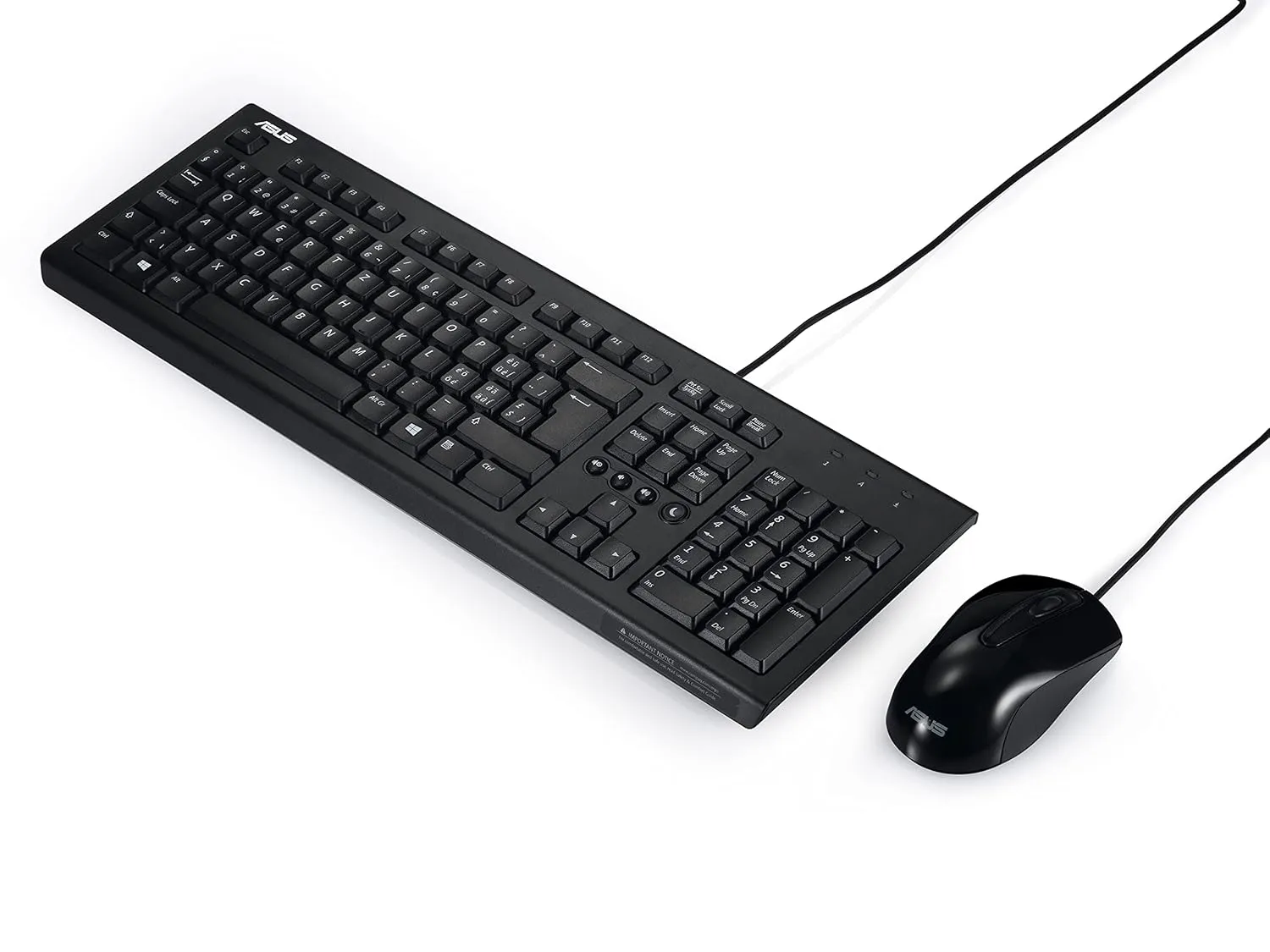 ASUS U2000 Wired Keyboard and Optical Mouse Combo - Image 2